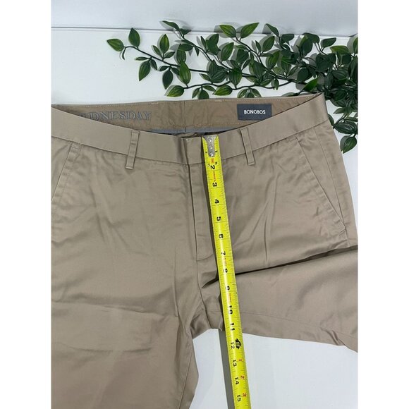Bonobos Mens Slim Straight Khaki Chinos Pants Size 32x30 Cotton Blend - Picture 12 of 14